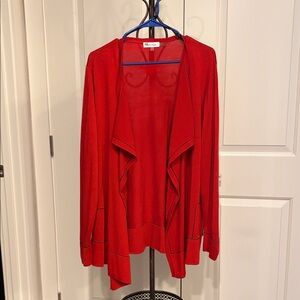 Calvin Klein Collection Vibrant Red Cardigan